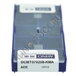 Пластина твердосплавная ISO DCMT070208-KMA ACK10E AHNO по чугуну, чистовая