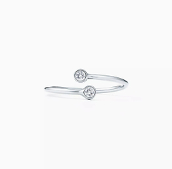 Кольцо из платины Diamond Hoop, Tiffany 💝Эксклюзив, Единственное в наличии