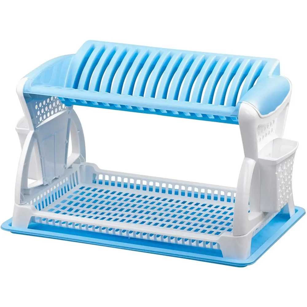 Сушилка для посуды двухярусная (Эльфпласт)