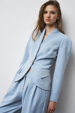 Костюм брючный 1297 голубой