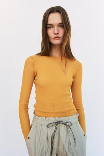 ZARA X AND WANDER ТОП ТОНКОЙ ВЯЗКИ, ЖЕЛТЫЙ