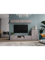 Модульная стенка со шкафом Кашемир 270х45х117