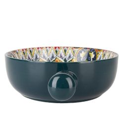 Кокотница с ручкой " " (зеленый) 21,5х16х5,8см (подарочная упаковка)