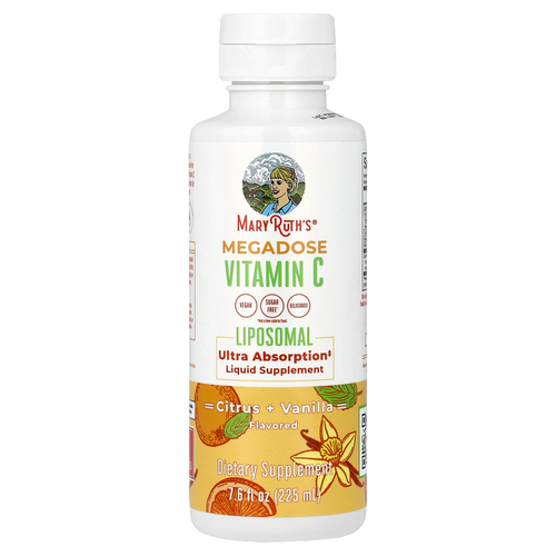 MaryRuth's, Megadose Vitamin C, липосомальный витамин C, с ароматом цитрусов и ванили, 225 мл (7,6 жидк. унции)