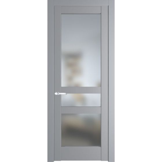 Межкомнатная дверь эмаль Profil Doors 4.5.2PD смоки остеклённая