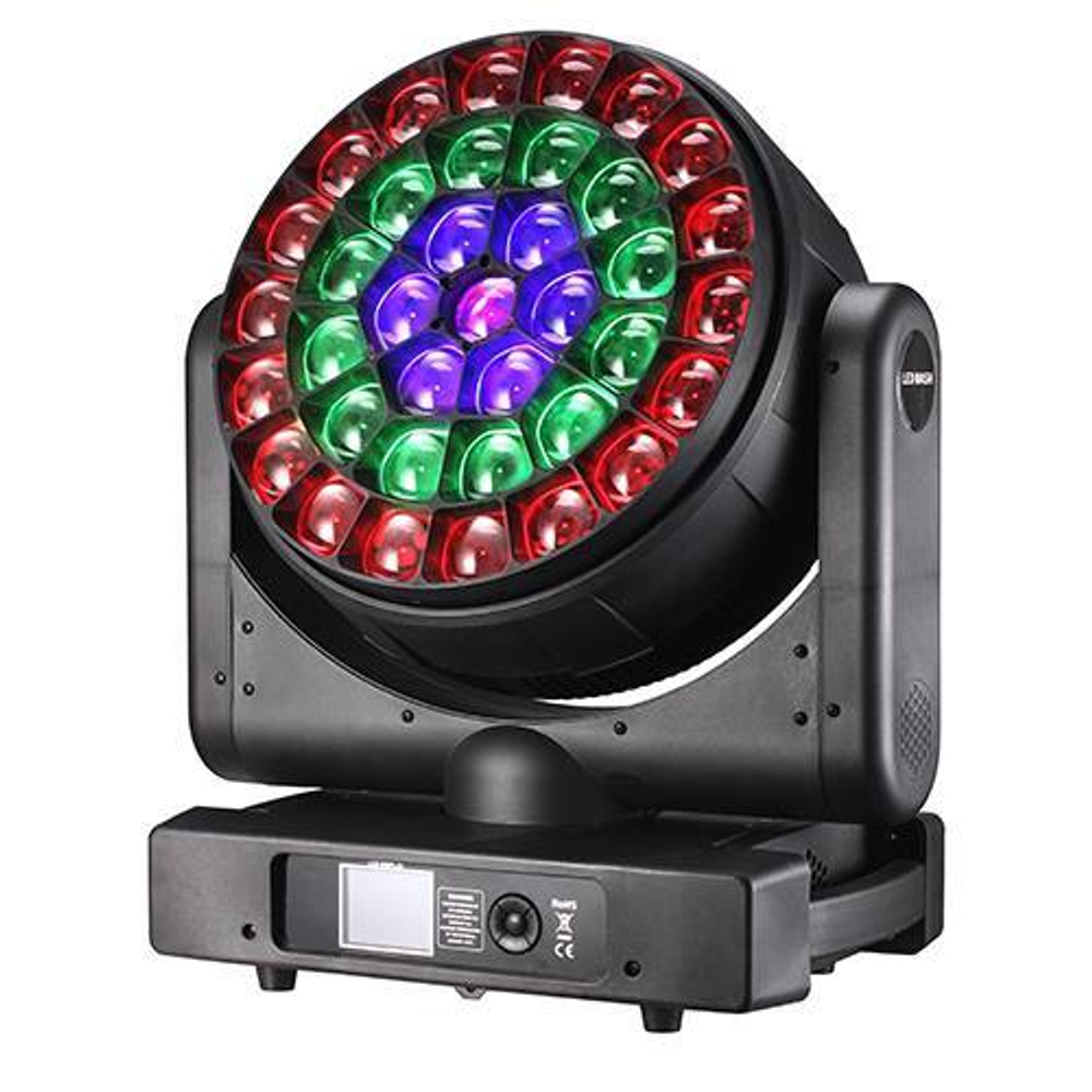 Вращающаяся голова 37x40W LED BEAM ZOOM WASH