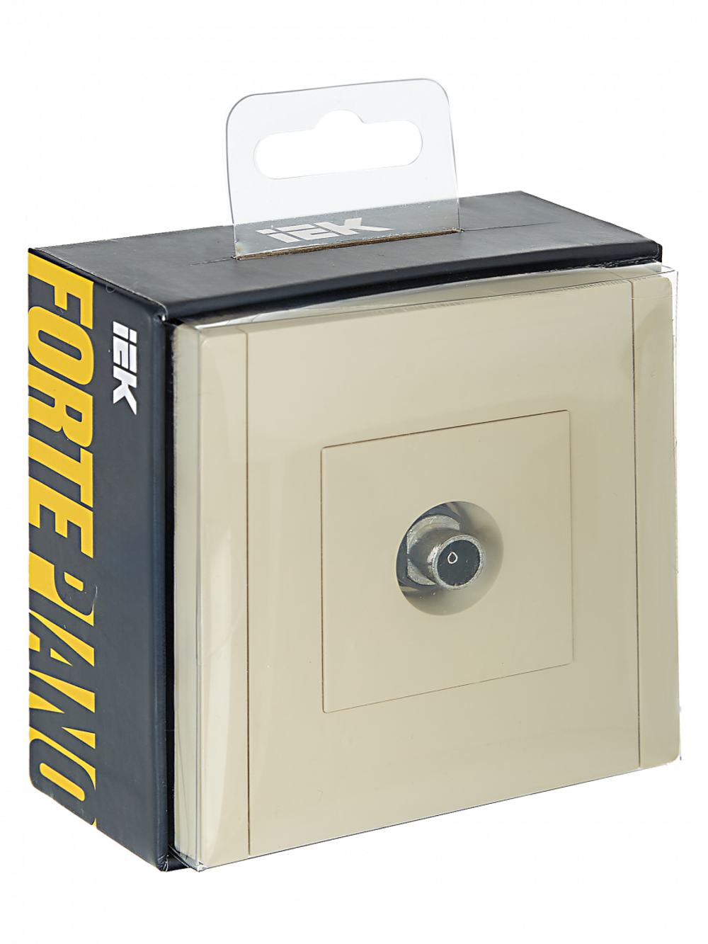 FORTE&PIANO Розетка TV проходная FP429 ваниль IEK