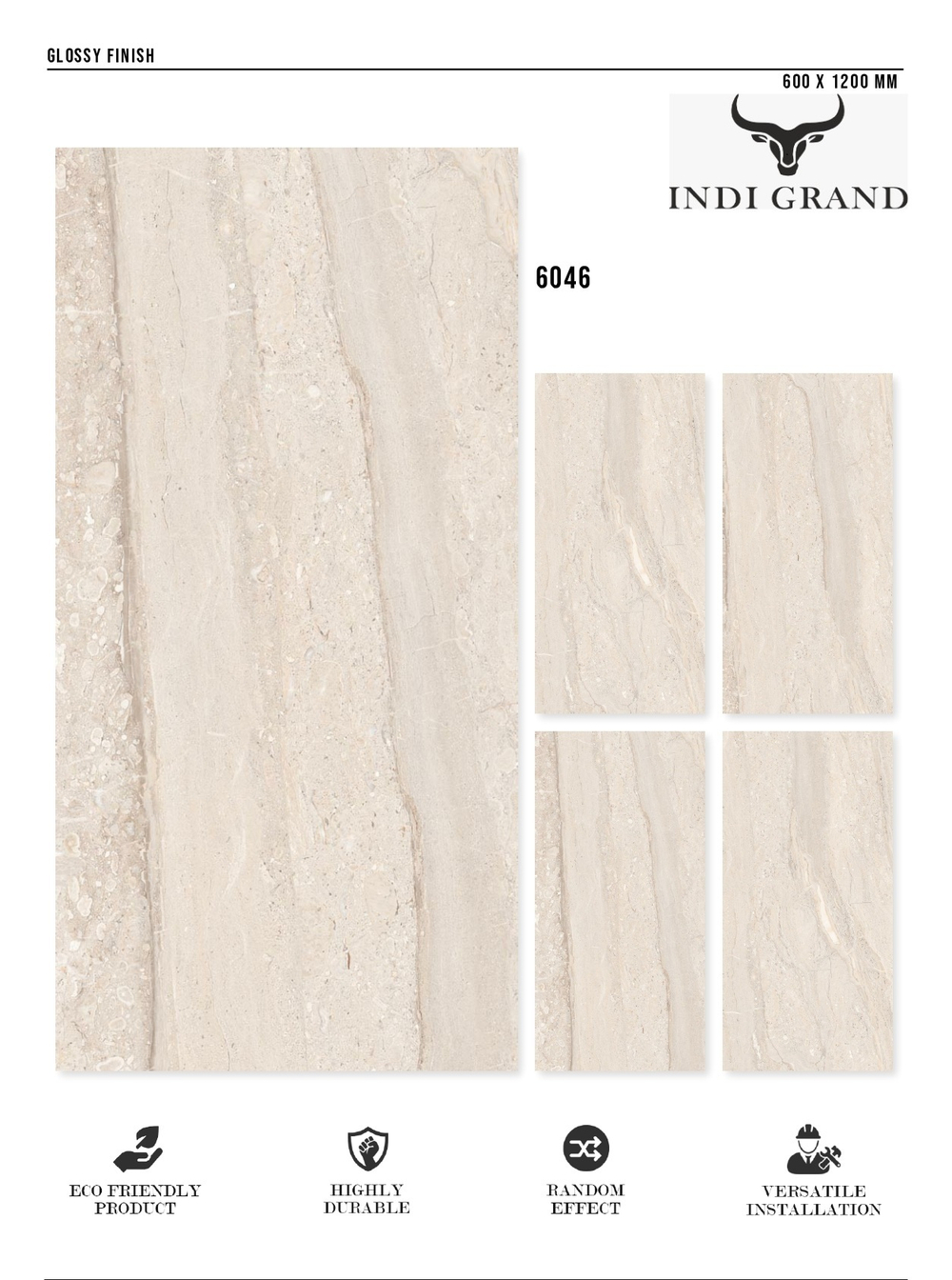 Керамогранит glossy №1 60х120, 6046