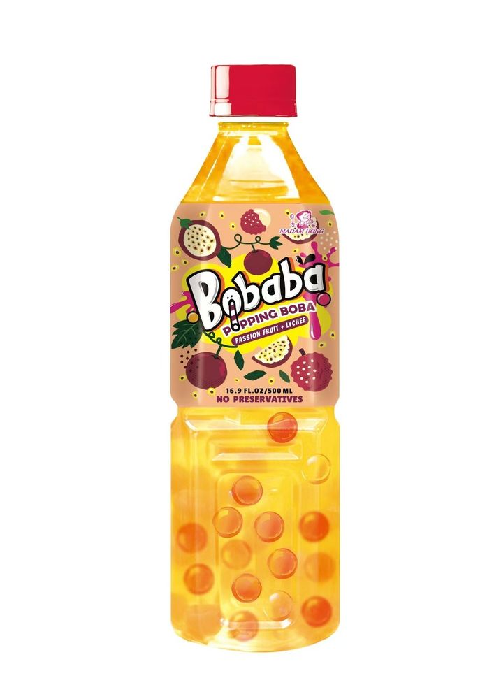 Bubble чай маракуйя и личи «Bobaba»