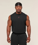 Майка GYMSHARK Power Cut Off Tank Black