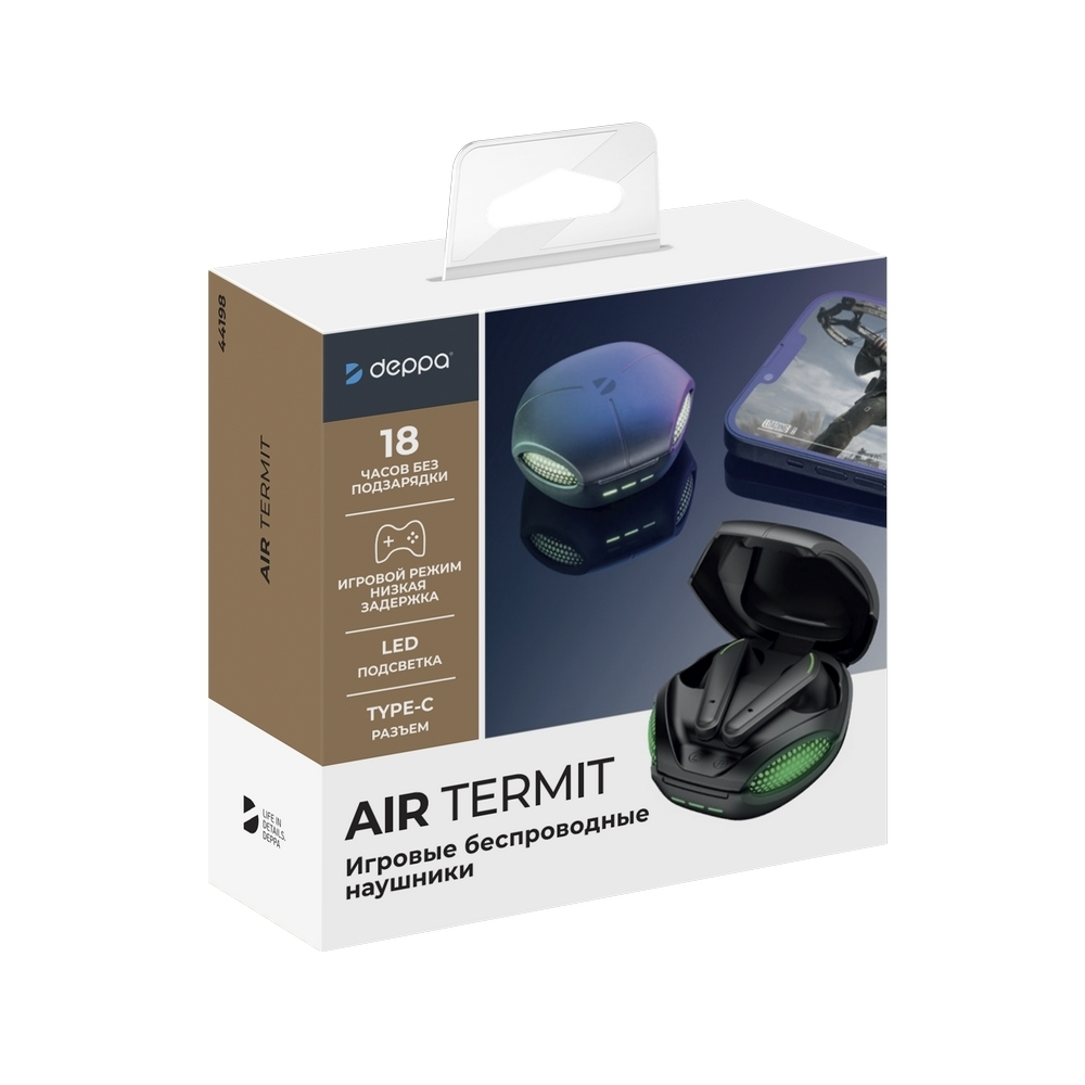 Наушники Deppa Air Termit Gaming Black