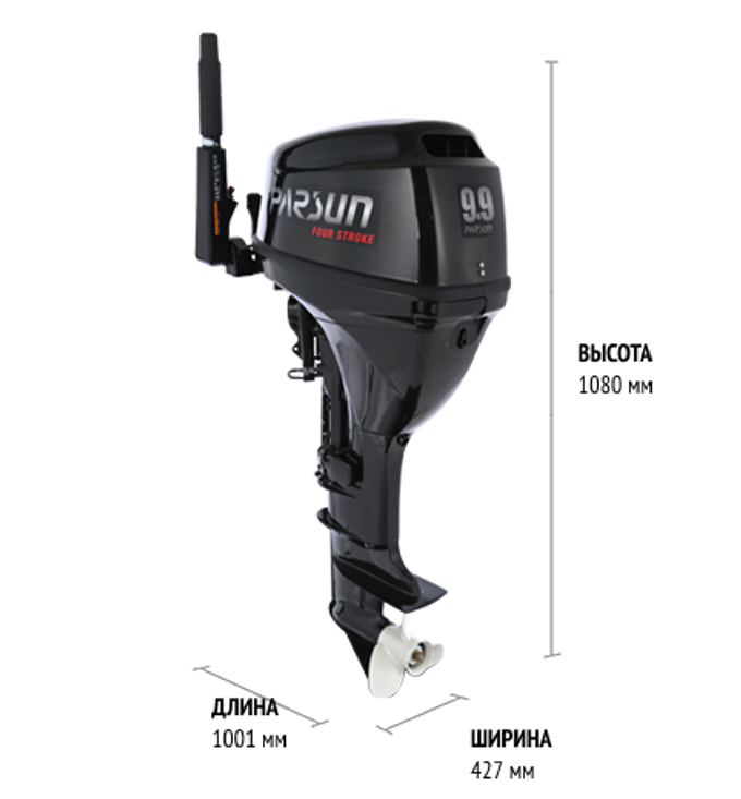 Лодочный мотор Парсун (Parsun) F9.9BMS with DC