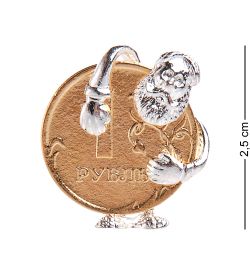 AM-2307 Фигурка кошельковая «Деньги быстро копятся» (латунь)