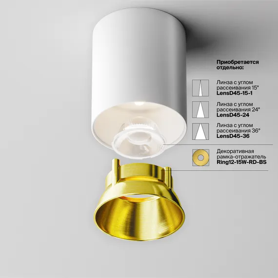 Потолочный светильник Альфа / Alfa LED 12 Вт 4000 К 60° Technical c064cl-12w4k-rd-wb