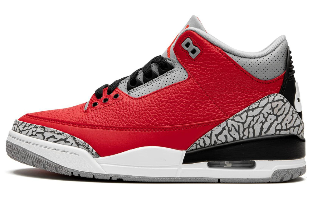 Jordan Air Jordan 3 Retro SE "Red Cement" mid-top retro basketball shoes GS Red Cement