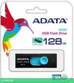 USB Flash-накопитель A-Data AUV320-128G-RBKBL 128GB черный/голубой