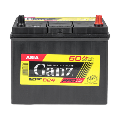 Аккумулятор GANZ PRO-Line JIS 50 А/ч обратный R+ 240x129x220 B24 EN 430 А