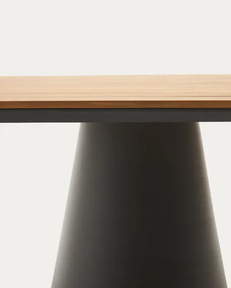 Уличный стол Tudons, 148х148 см, со столешницей из тика