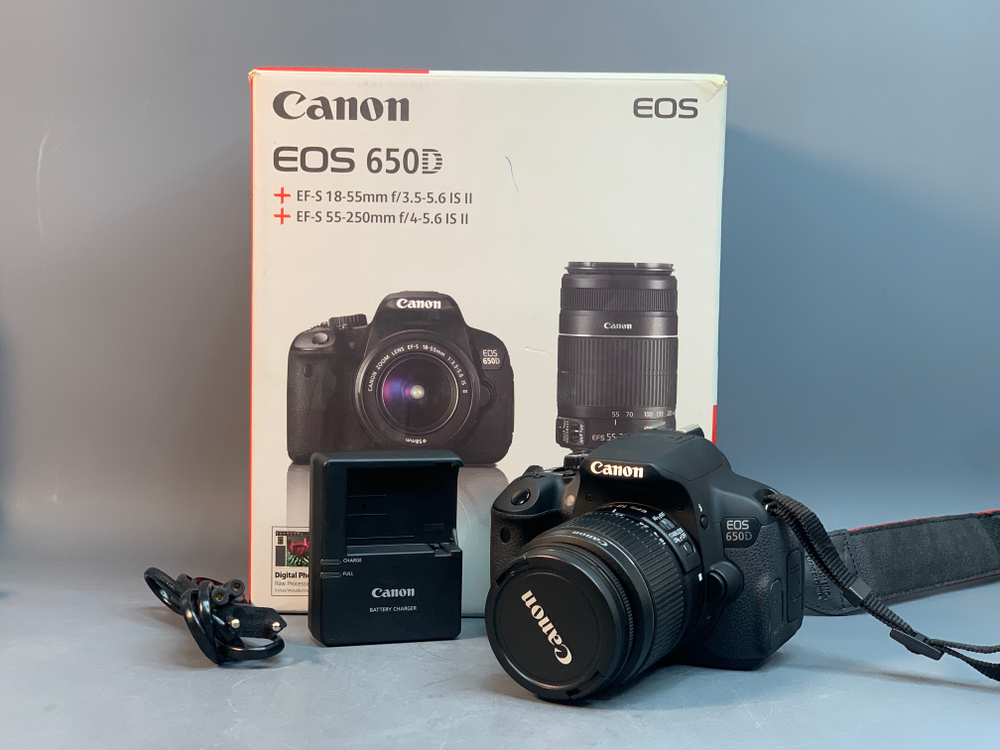 Canon 650D kit 18-55mm IS II 2.200 кадров