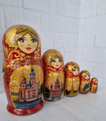 Матрёшка "Виды города" 5мест