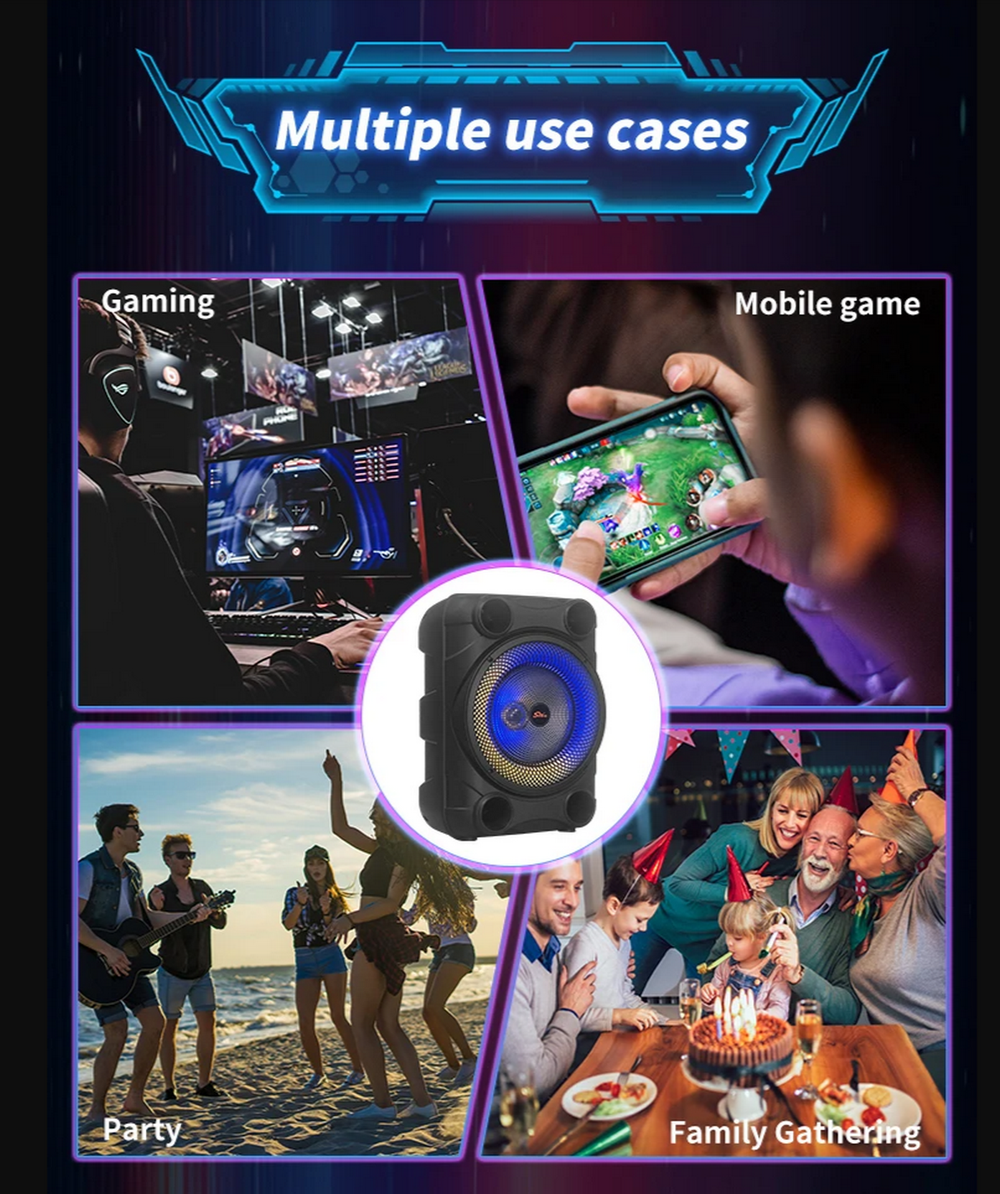 Беспроводная колонка Sing-e ZQS-8148 (8"20W/3A/микрофон)