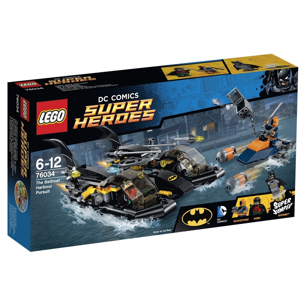 LEGO Super Heroes: Погоня в бухте на Бэткатере 76034 — Batboat Harbour Pursuit — Лего Супергерои ДиСи