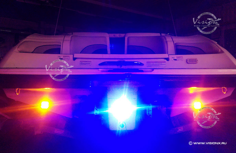 Светодиодная фара PROLIGHT подводная, янтарный свет