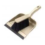 Комплект щетка-сметка Malta с квадратным совком с кромкой (бежевый)