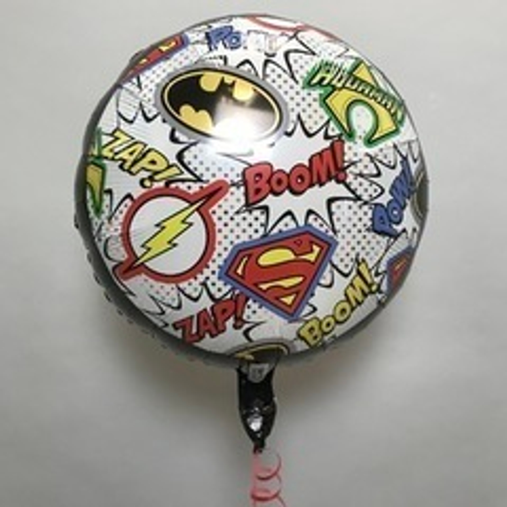 А 18" Круг, Лига справедливости, Эмблемы, 1 шт.