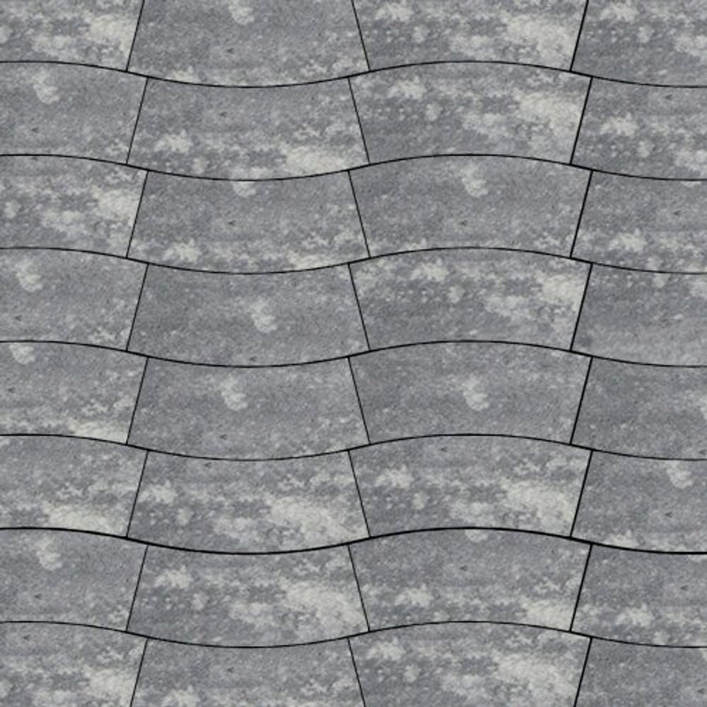 Тротуарная плитка Аксио, 80 мм, ColorMix Актау, гладкая