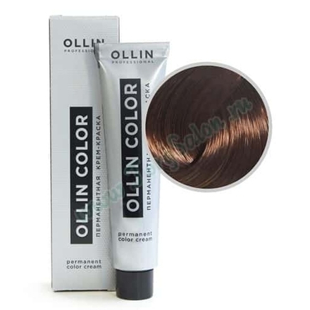 Крем краска для волос перманентная Ollin Color «Темно-русый коричнево-махагоновый» 6/75