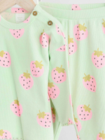 Лонгслив и брюки в комплекте для малышей Next AA6-491, Бирюзовый, Розовый