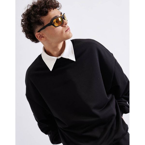 Толстовка оверсайз черная - фото 5