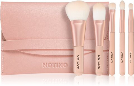 Notino Pastel Collection Travel brush set with pouch - дорожный набор кистей для макияжа с футляром /  1 шт.   / GTIN 2800013562346