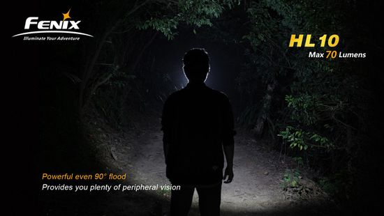 Налобный светодиодный фонарь Fenix HL10, 70 люмен
