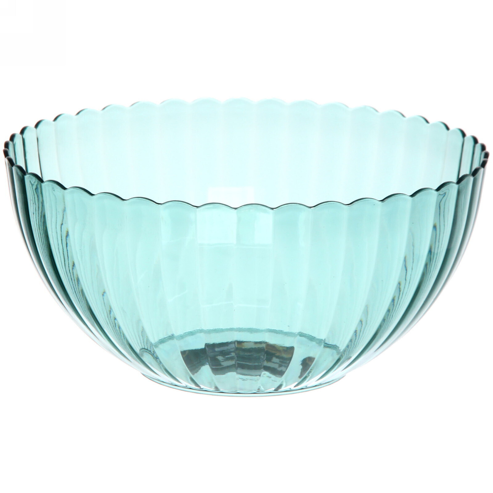 Салатник пластиковый «Мадлен» 19*9см ромашка, морская волна