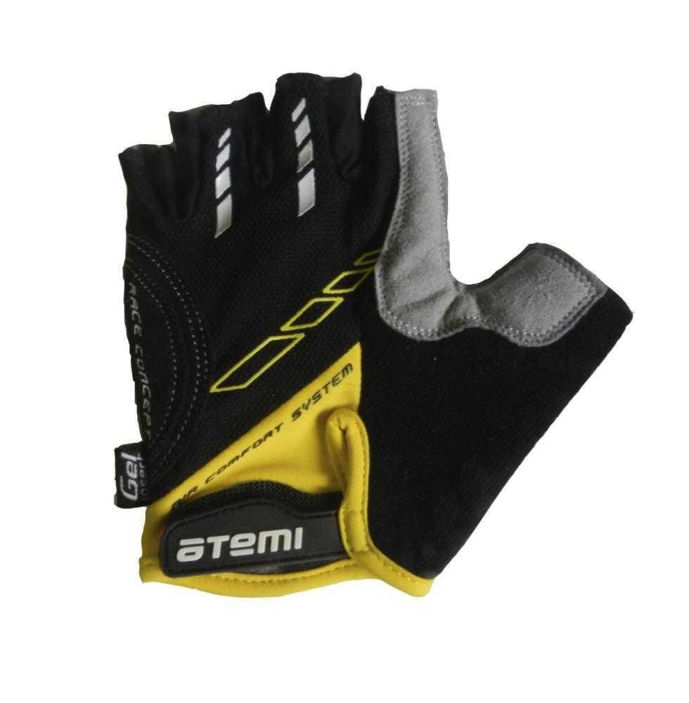Велосипедные перчатки Atemi, желтый, Размер, L, AGC-04