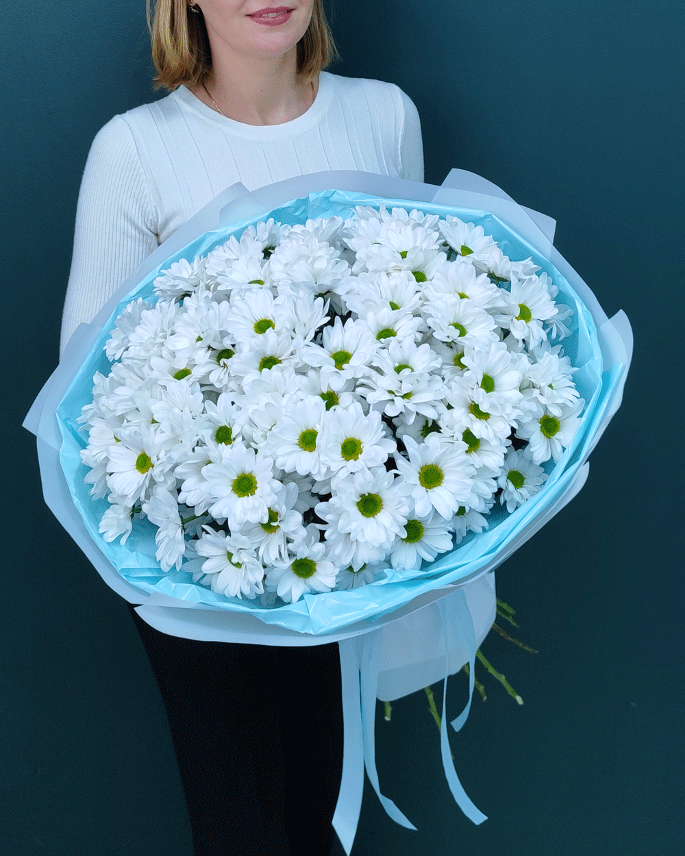 Кустовая хризантема Ромашка,15шт(00447)