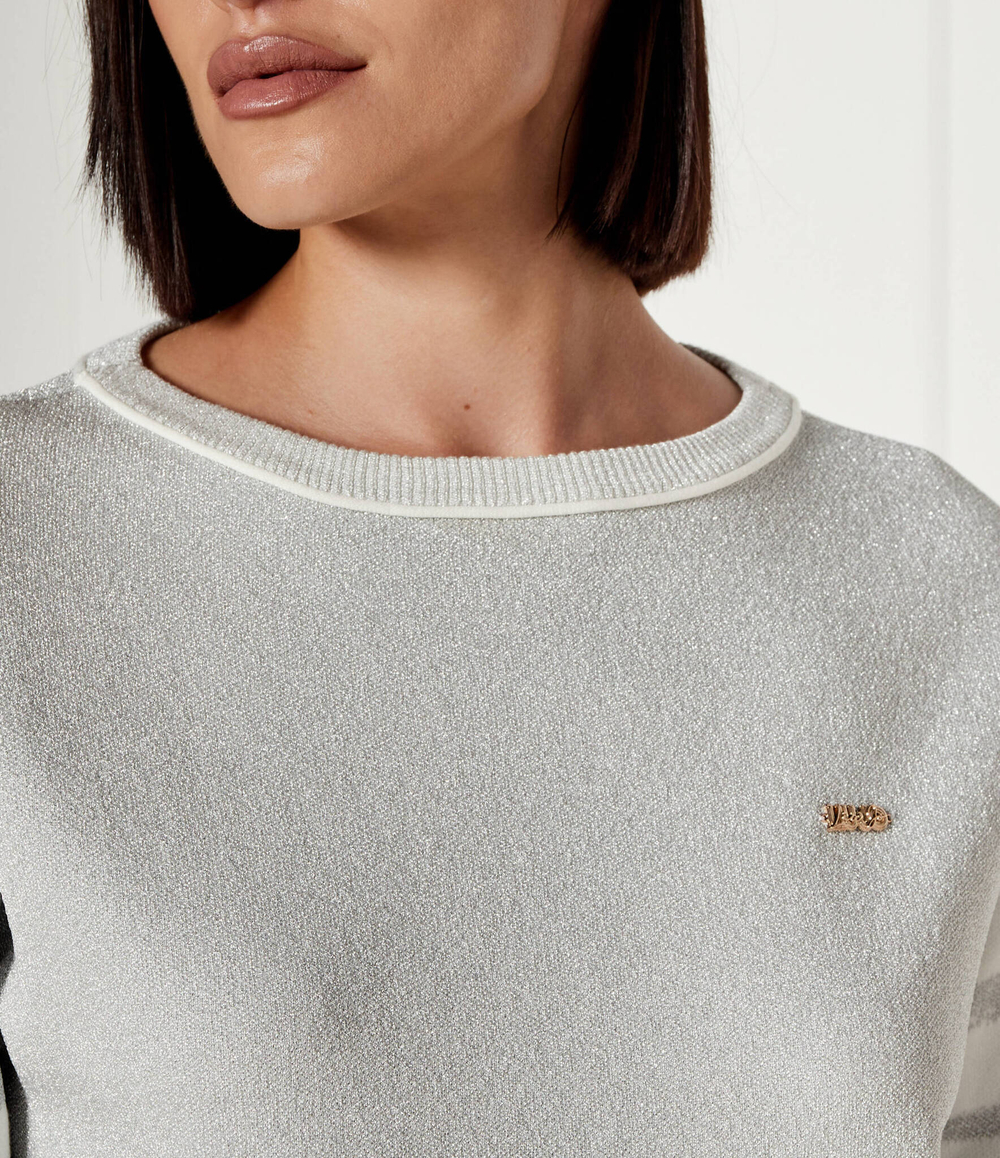 Свитер Liu Jo Sport - серебряный(TF4110 MS49I)