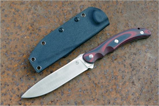 Нож Steelclaw Бастион bastion red-black