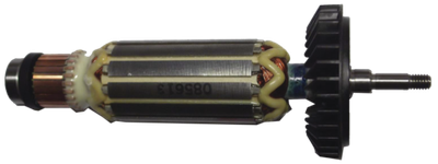 Якорь мшу Makita 9556NB, 9557NB (резьба, D:6/9/32/21.7/7-мм, L:165-мм, а: 515613-9) [AEZ]