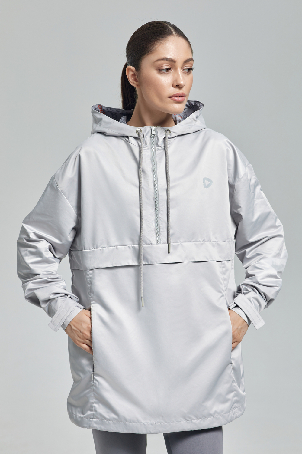 Анорак светло-серый