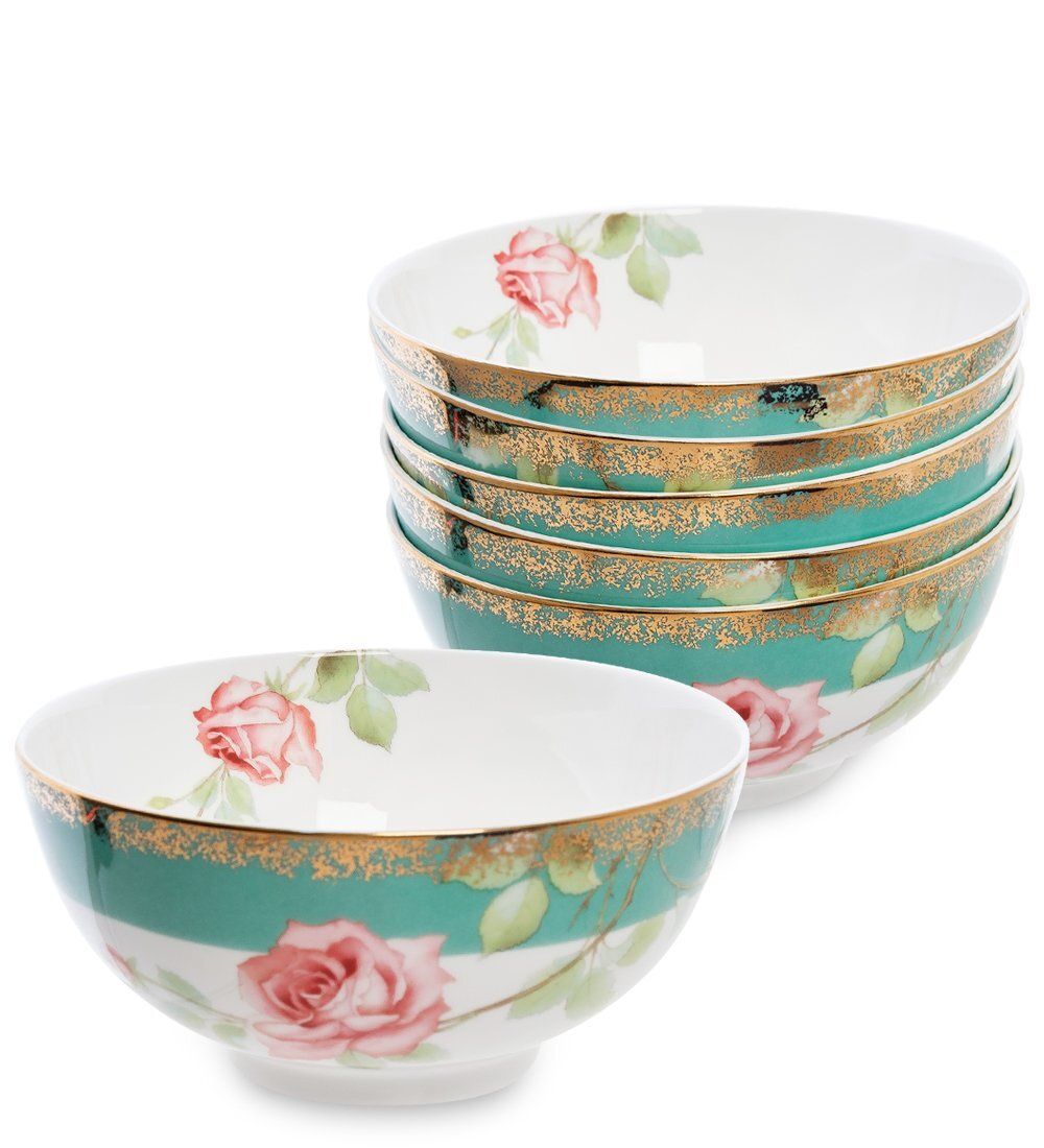 Pavone JK-235 Набор из 6 салатников «Роза» (Milano Rose  )