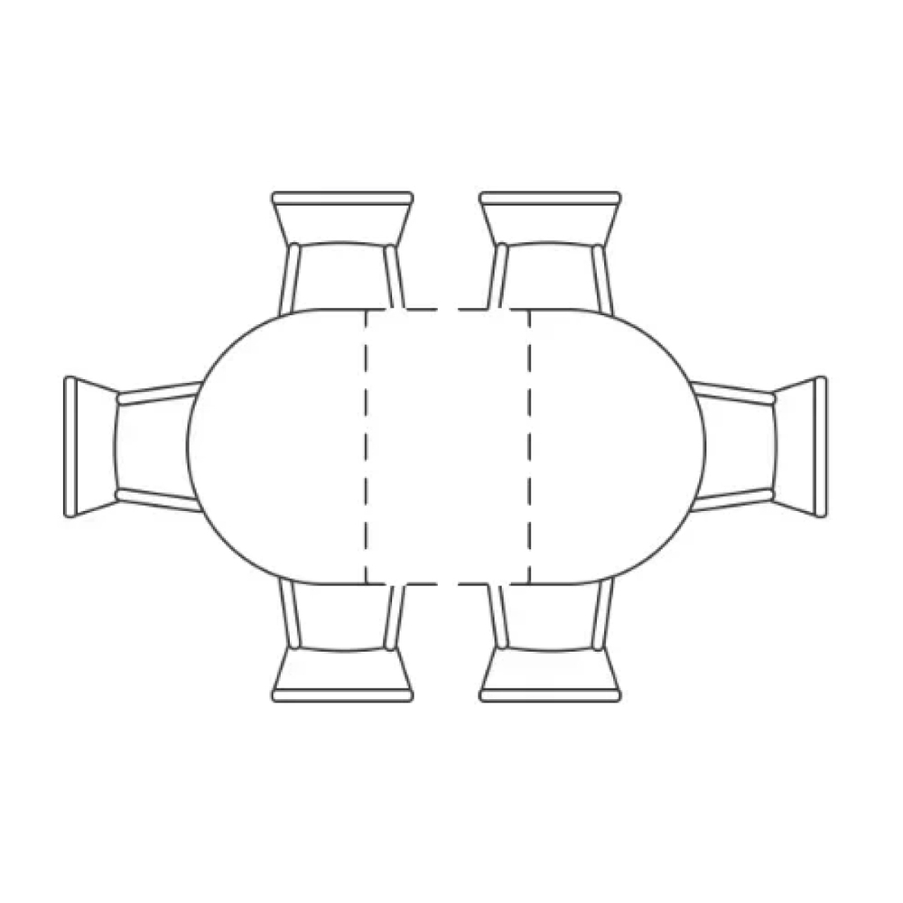 Стол стеклянный Woodville Кловис вставка стекло черный мрамор, черный