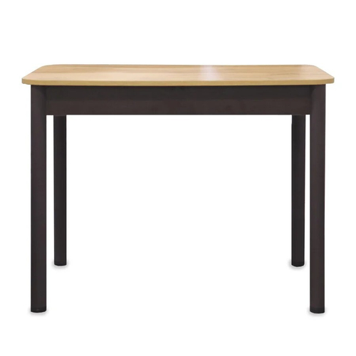 Стол Беседа раздвижной В1, ЛДСП (980*580*300) Дуб Вотан, КРОМКА: дуб вотан / черный/ЛДСП Бодега тем