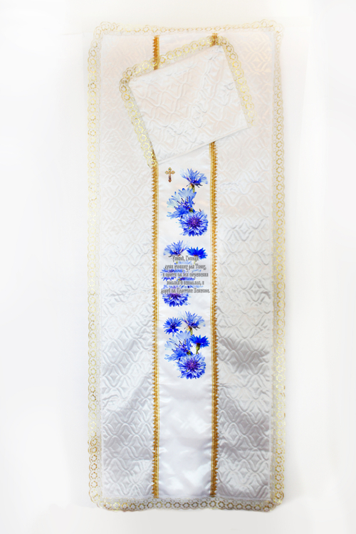 Комплект термостежка "Василек с надписью"