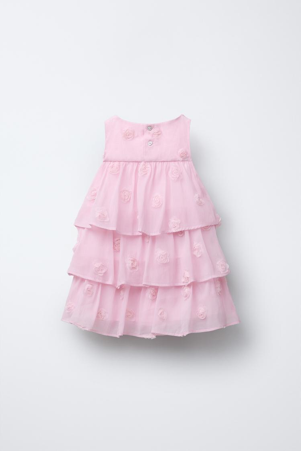 ZARA ПЛАТЬЕ С КОНТРАСТНЫМИ ЦВЕТАМИ, РОЗОВЫЙ