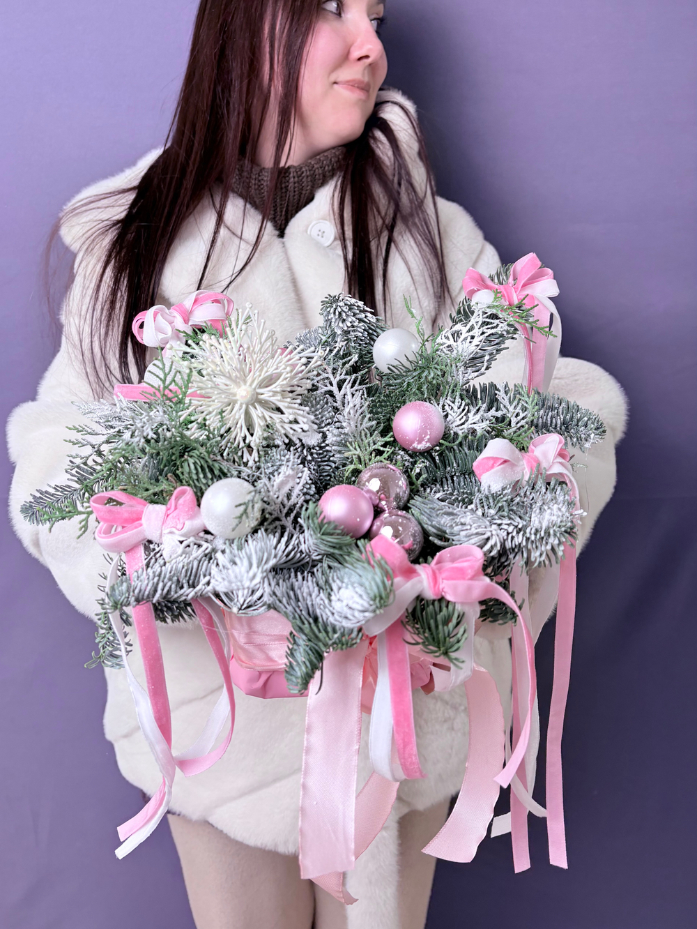 Милая новогодняя композиция «Хвойное волшебство»