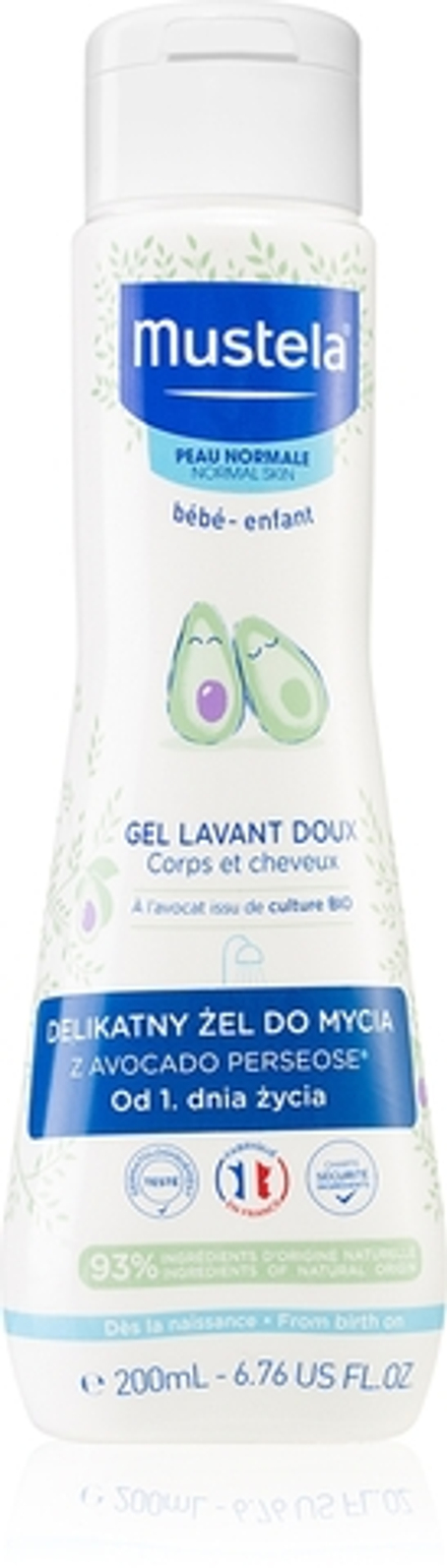 Mustela Bebe Bain - Гель для душа и волос для детей, 200 ml