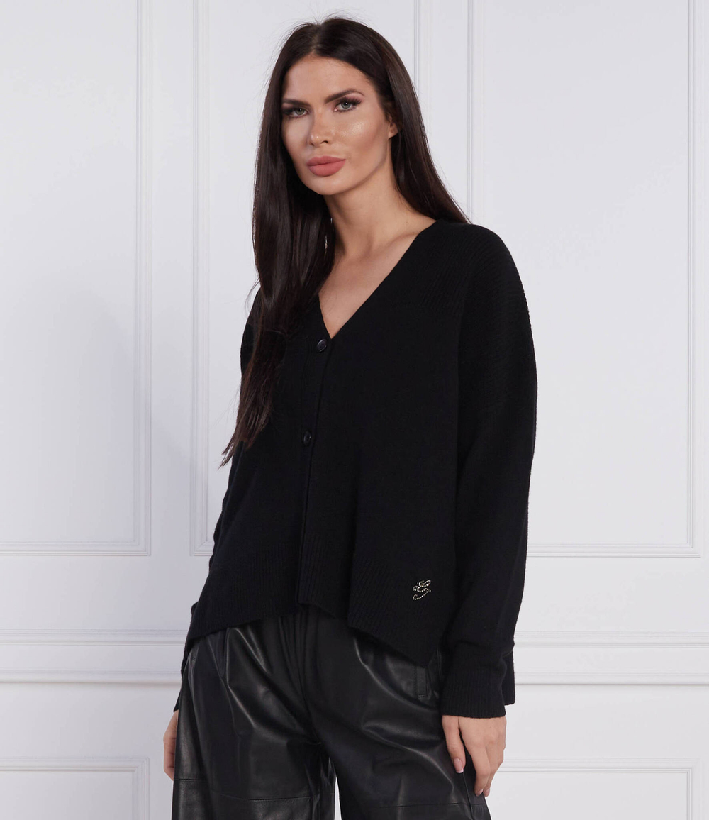 Хлопковый кардиган Liu Jo - черный(WF2266 MA72L)